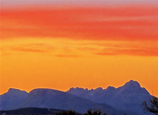 Evening Twilight, Tucson Mountains
